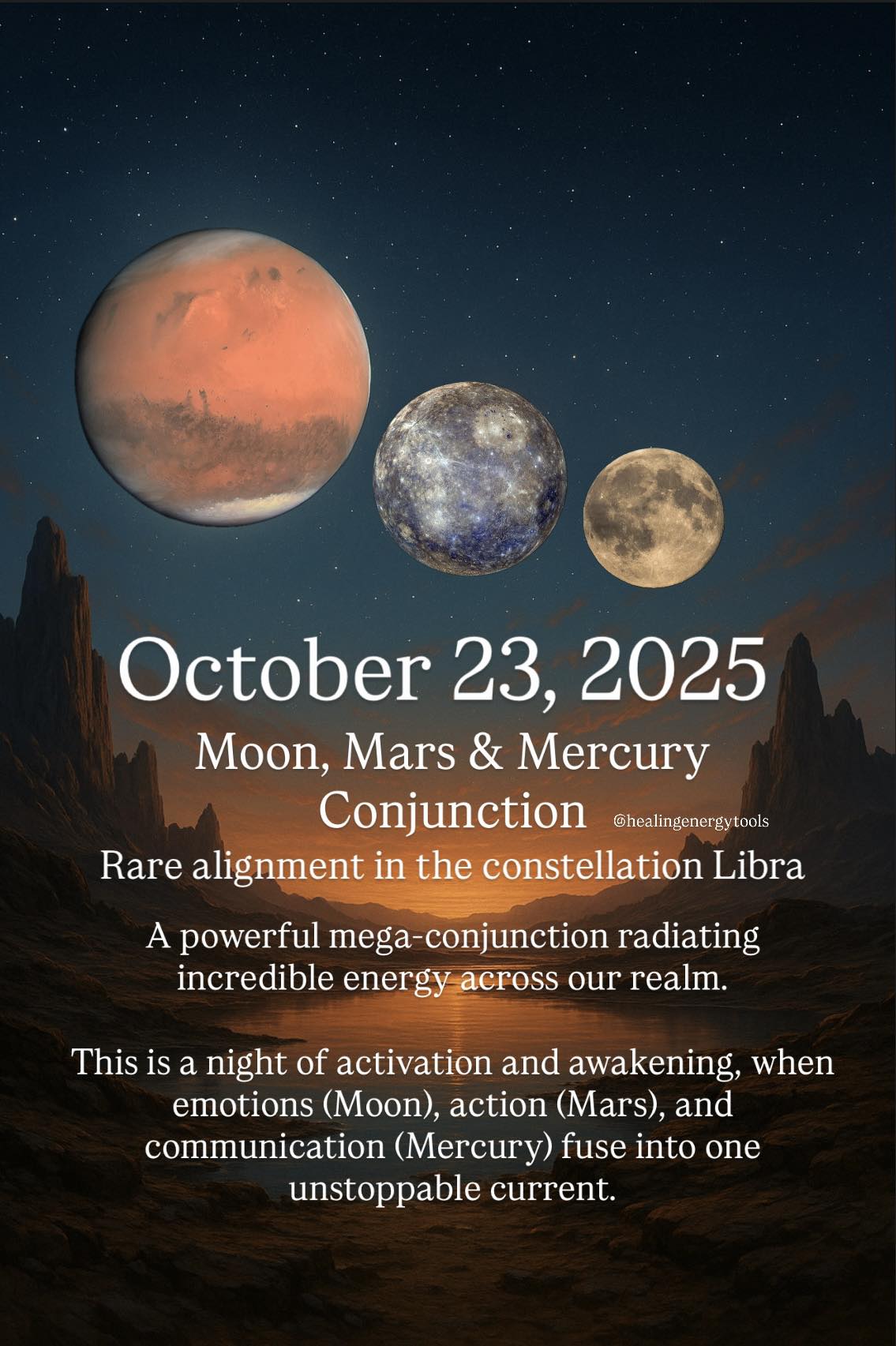 Healing - Tonight the Moon, Mars & Mercury align in a rare mega ...