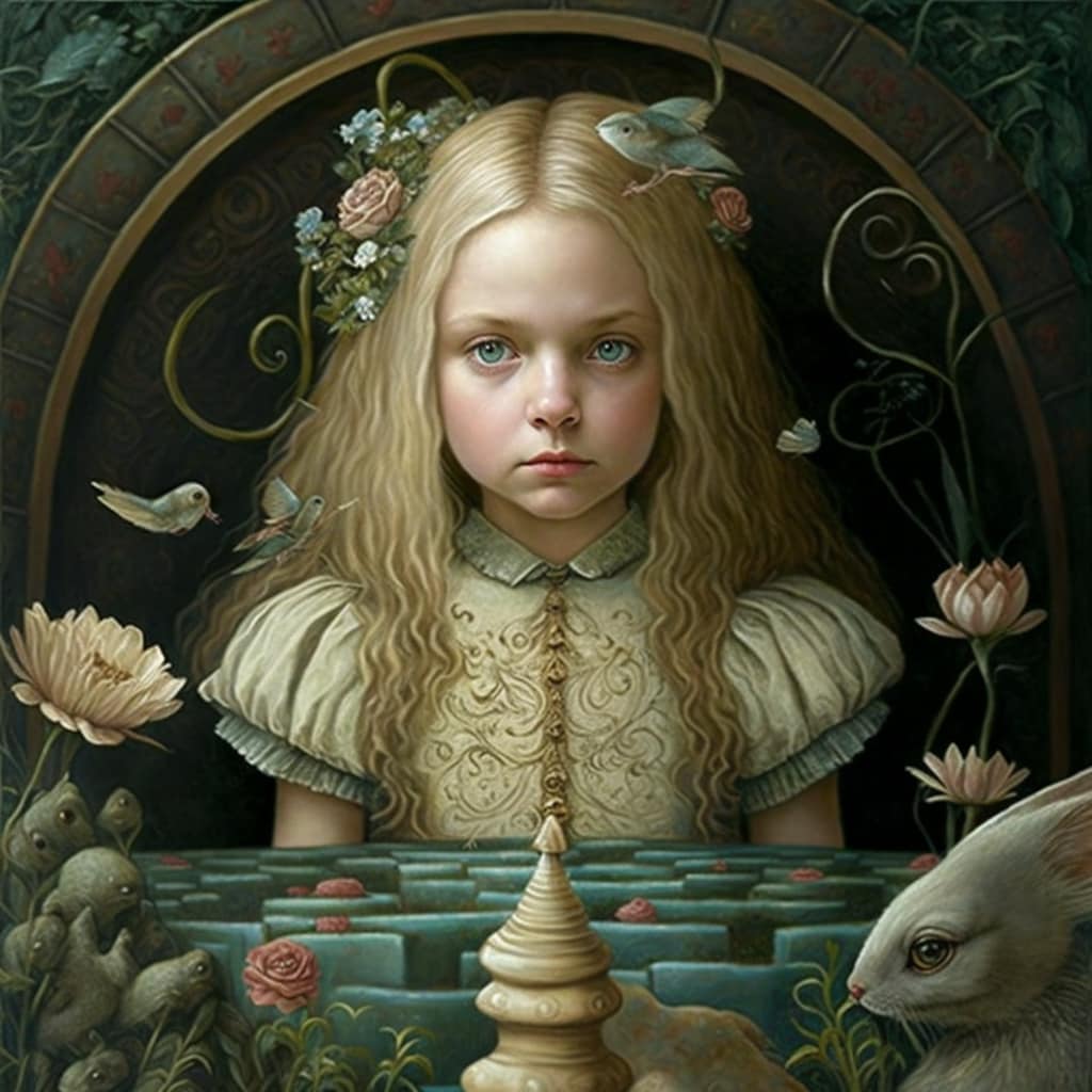 Pictured automated Alice by Jeff Noon, a sequel to Alice in Wonderland