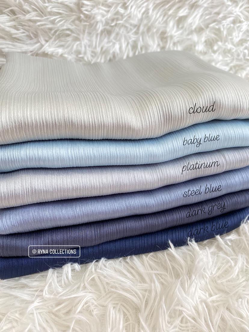 Ryna Collections - READY STOCK ️ ️ ️NEW COLOUR shawl satin muna ☘️Type ...