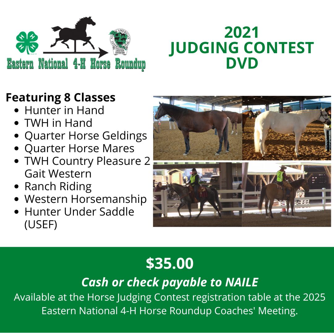 🚨 Reminder! 🚨... - Eastern National 4-H Horse Round-Up | Facebook