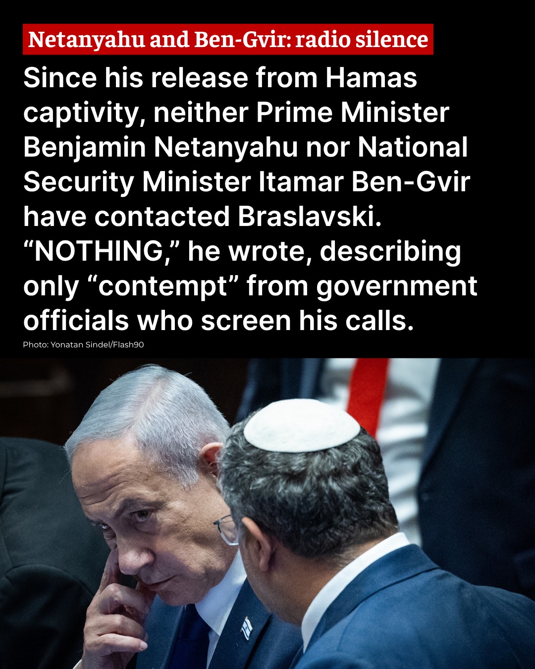 The Jerusalem - Rom Braslavski, released from Hamas captivity, wrote ...