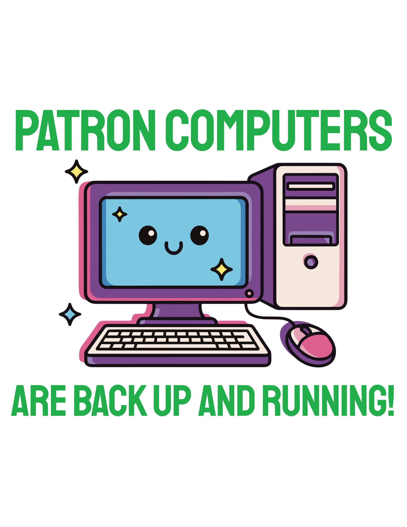 Our patron computers are back... - Atchison Public Library | Facebook