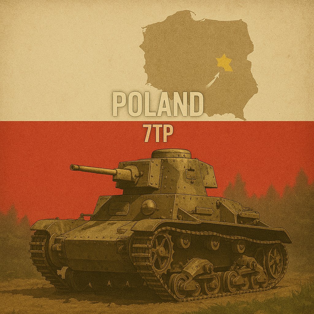 Grand - 🌍 Tank Map of the World 7TP — a Polish light tank based on the ...
