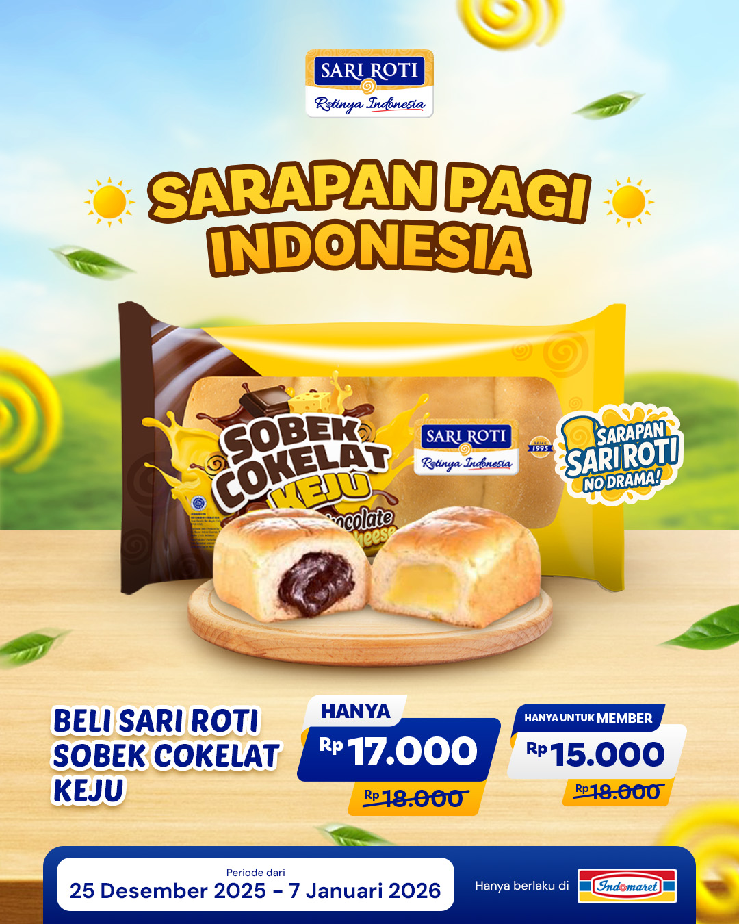 Sari - Sarapan pagi Indonesia kini jadi makin seru ☀️ Sari Roti Sobek ...