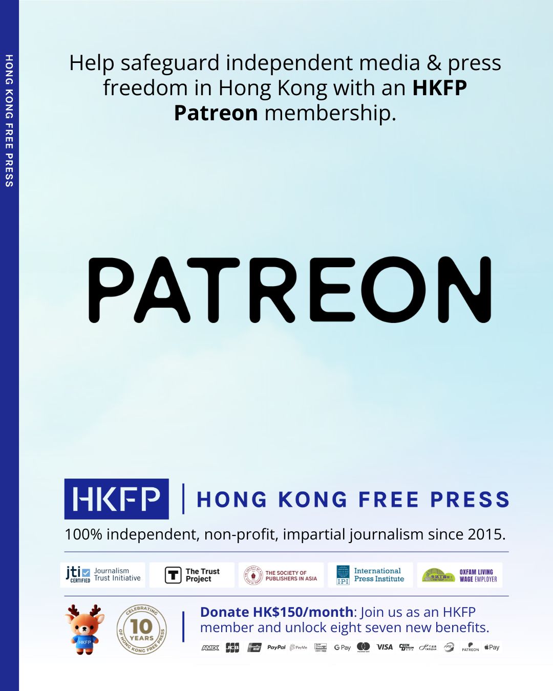 Hong - 💪 HKFP's newsroom is powered by monthly contributors - find us ...