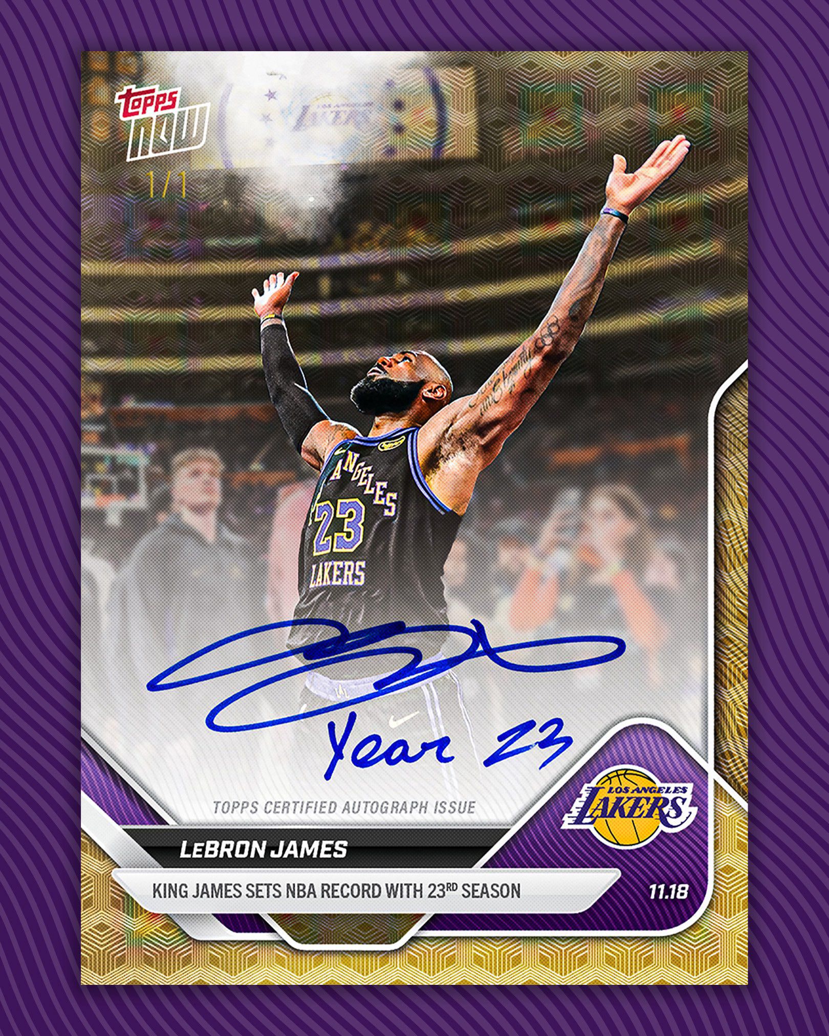 FIRST LOOK: LeBron James has on-card autographs in Topps Chrome 