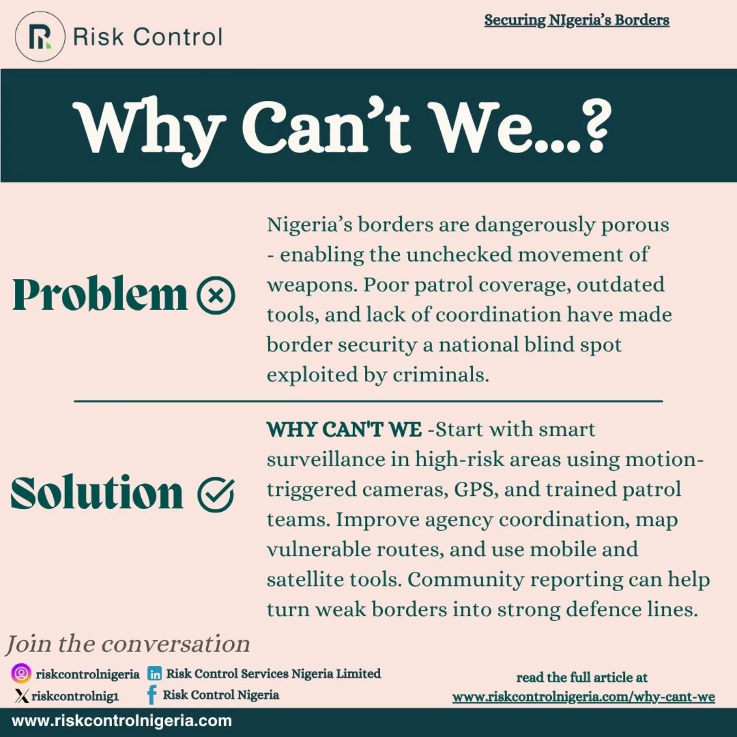 Risk Control Nigeria | Lekki