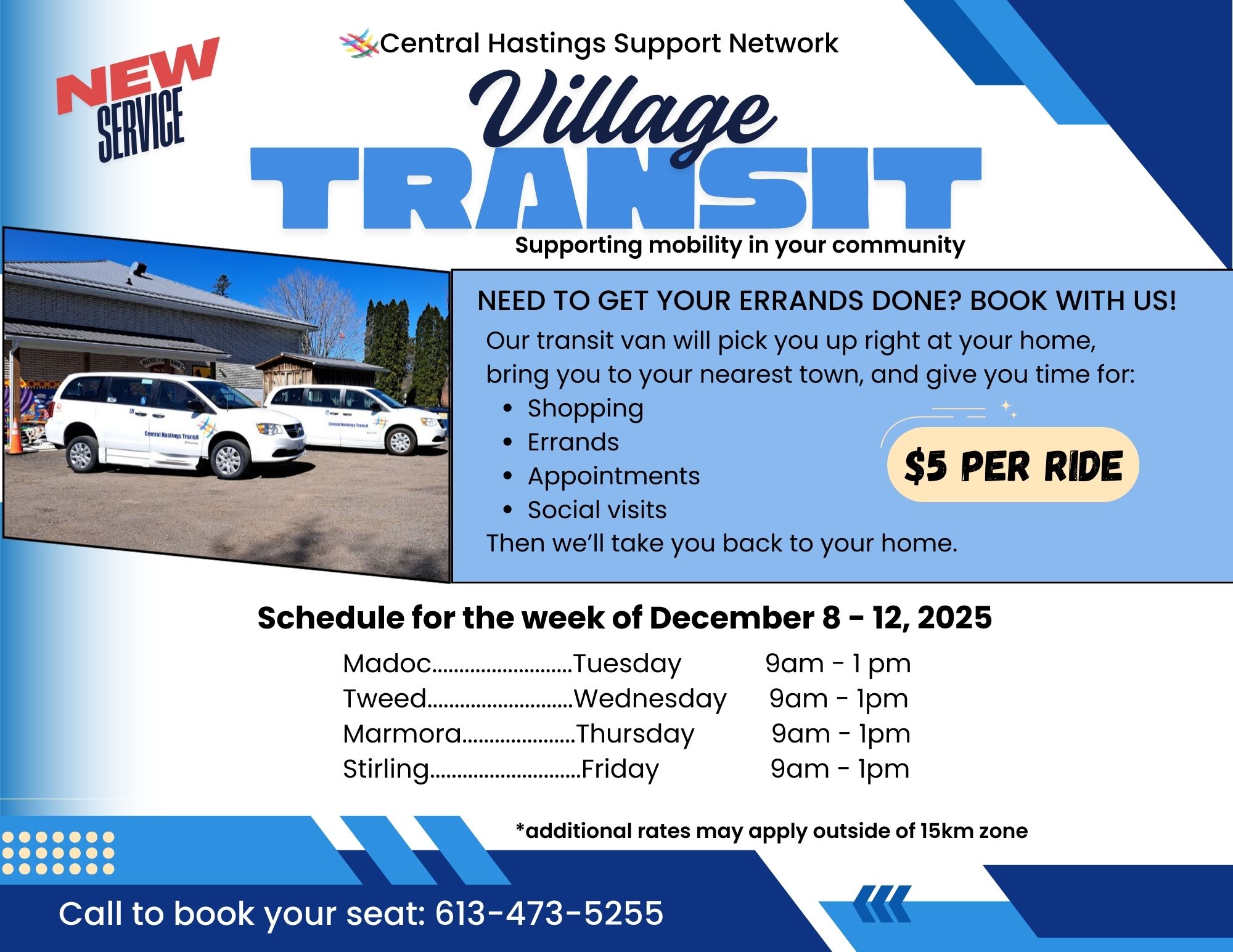 Central - We’re very pleased to announce that our Village Transit ...