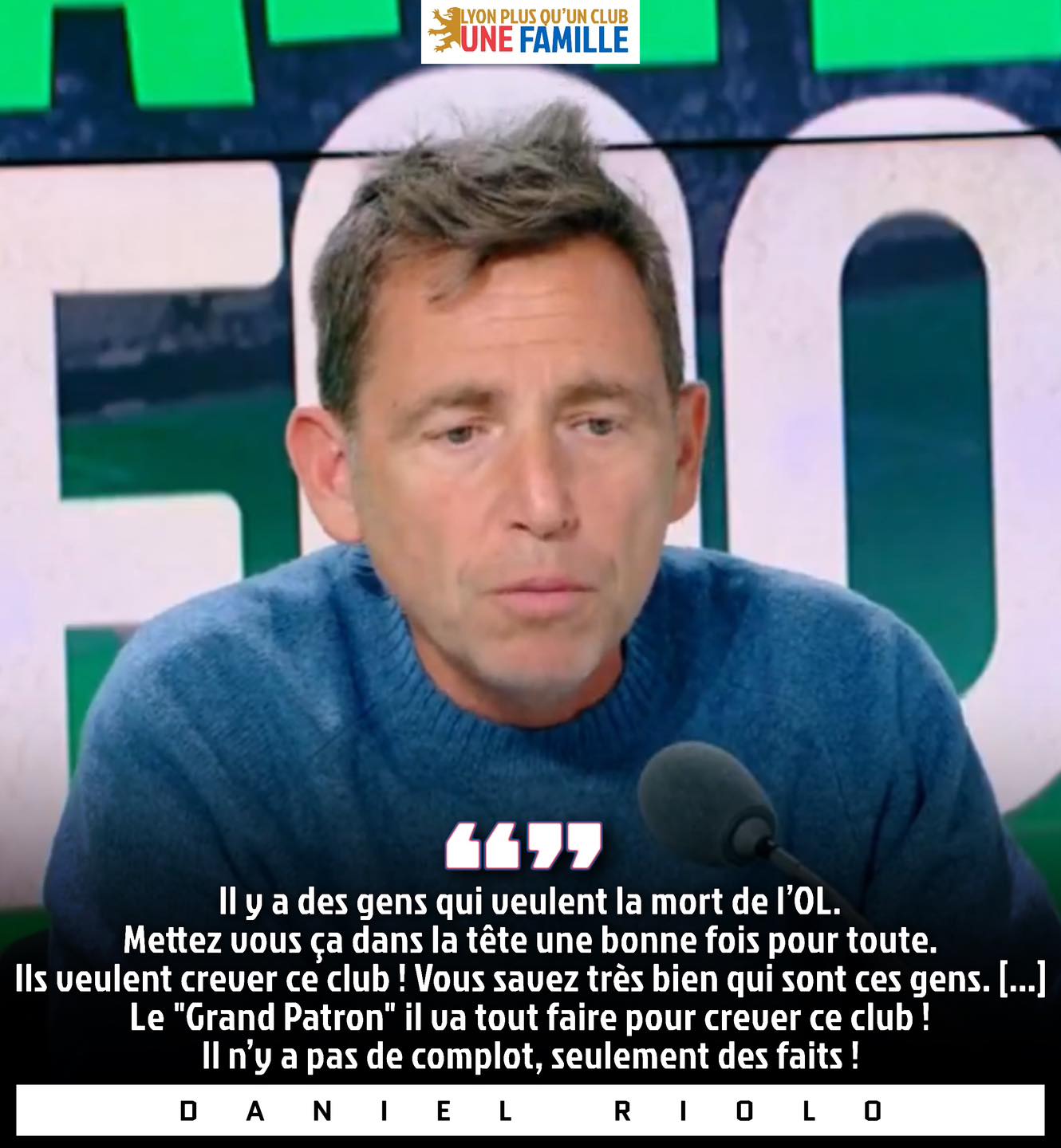 Lyon, - 🚨 Daniel Riolo, au micro de RMC Sport, fait de nouvelles ...