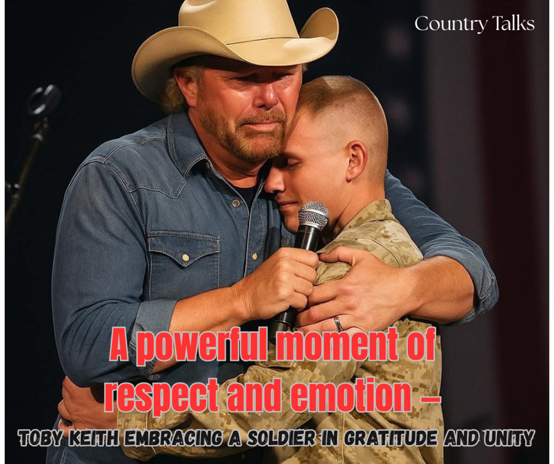 Country - A powerful moment of respect and emotion — Toby Keith ...