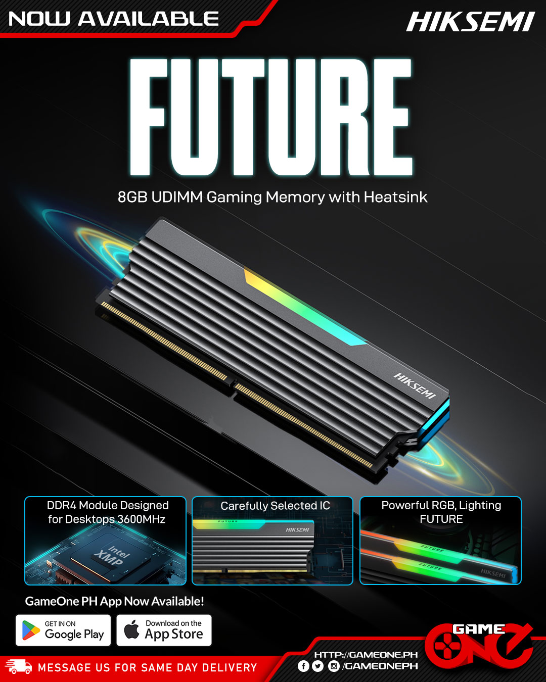 Game - Boost your speed and your style! The HIKSEMI Future RGB DDR4 ...