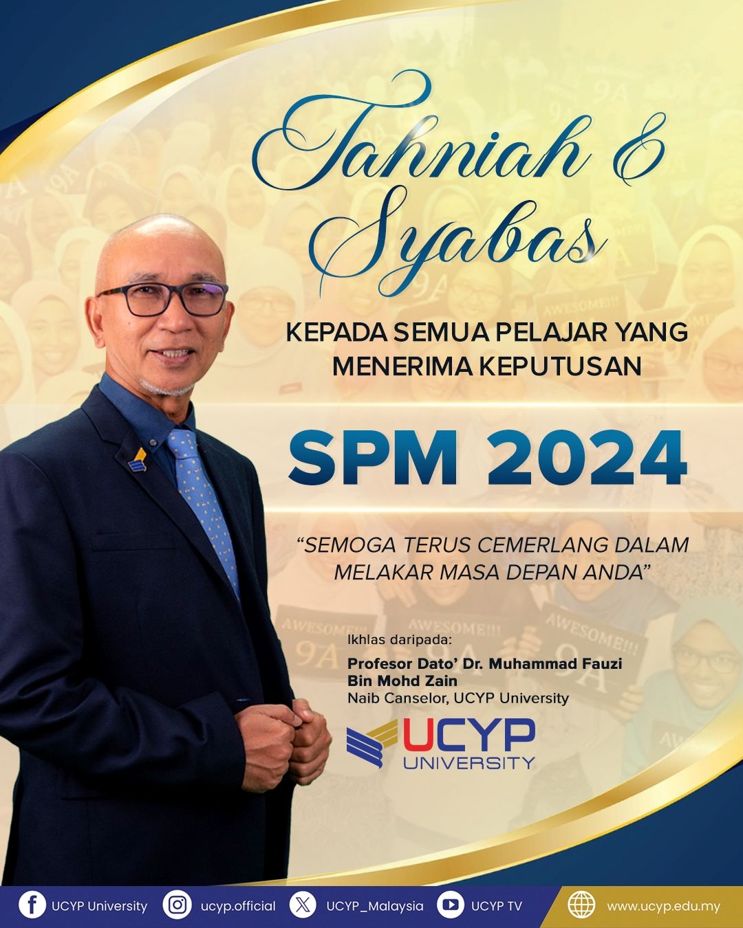 UCYP - Tahniah dan syabas kepada semua pelajar yang menerima keputusan ...