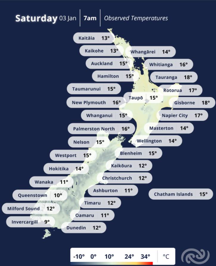 MetService - Mōrena, good morning, Here are your temperatures at 7am ...
