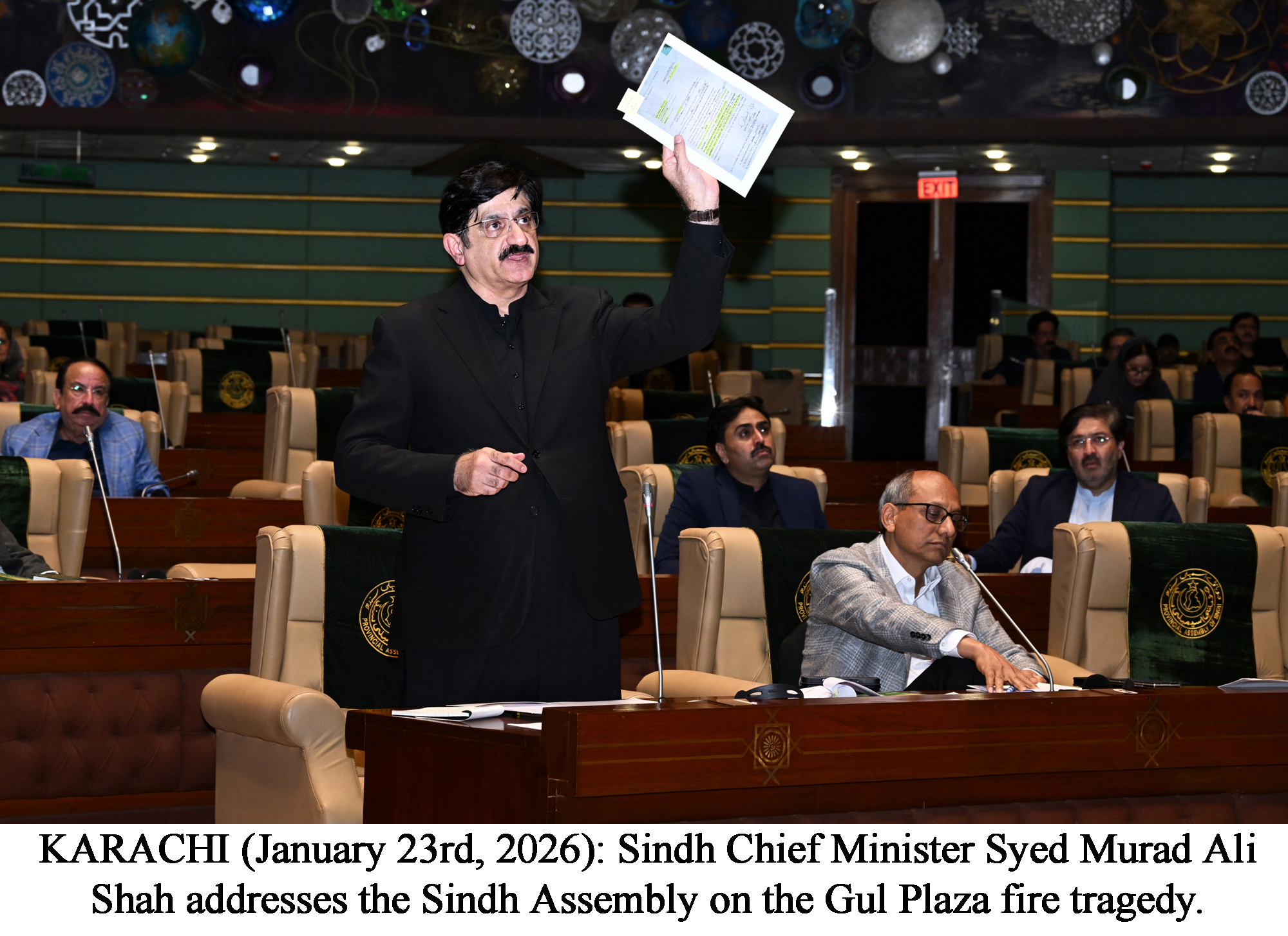 Sindh - KARACHI (January 23rd, 2026): Sindh Chief Minister Syed Murad ...