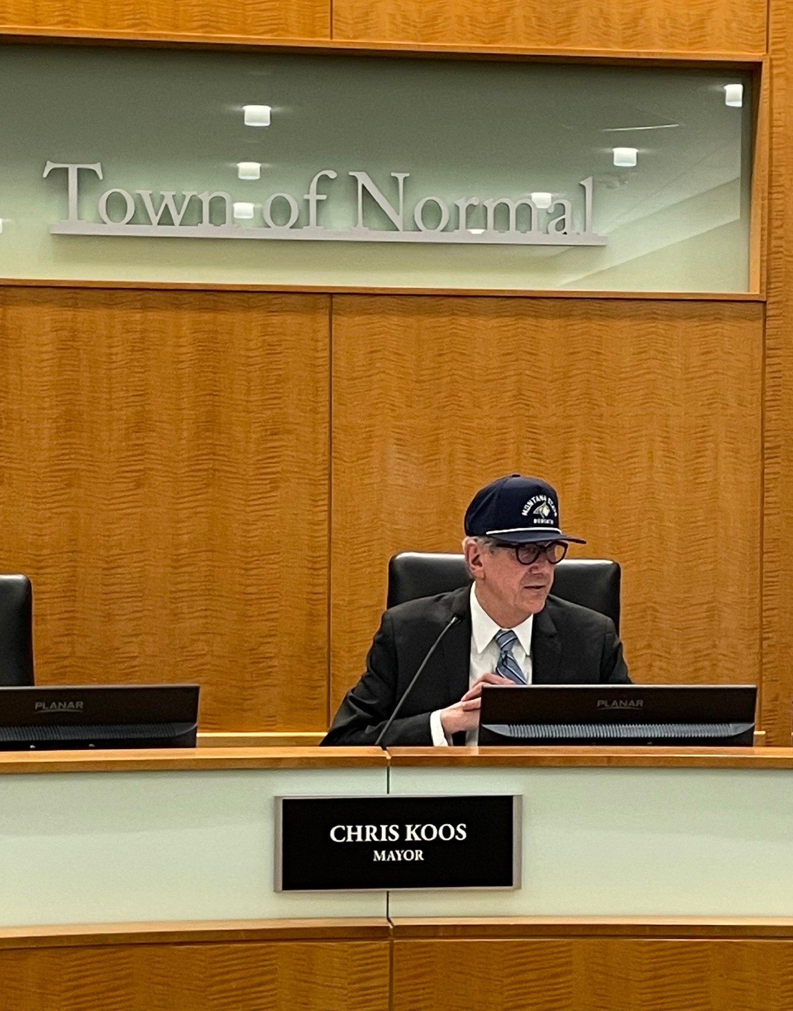 Town - At the Jan. 20 Council meeting, Mayor Koos donned a Montana ...