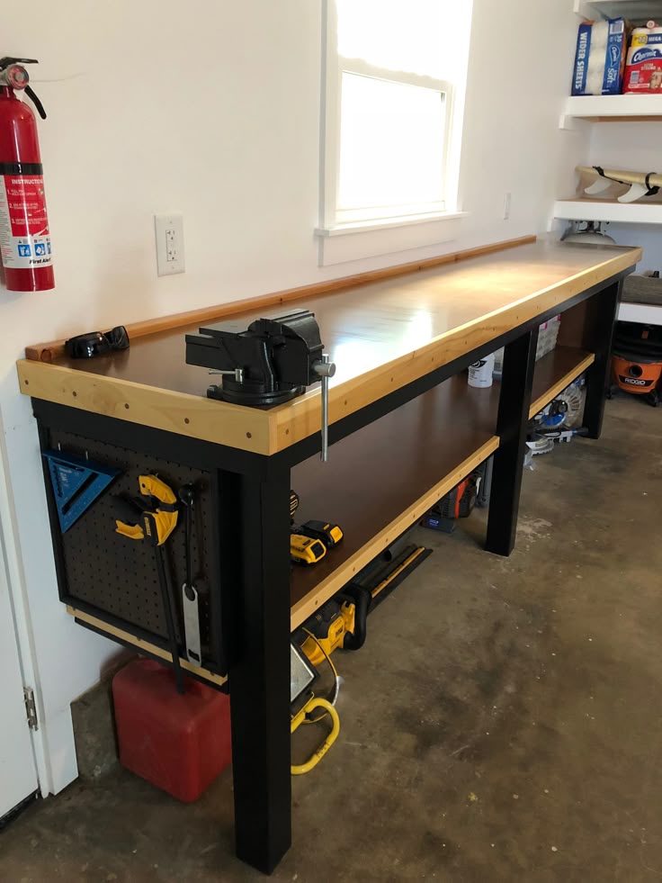 Woodworking - This simple workbench with nice style was so easy to DIY ...