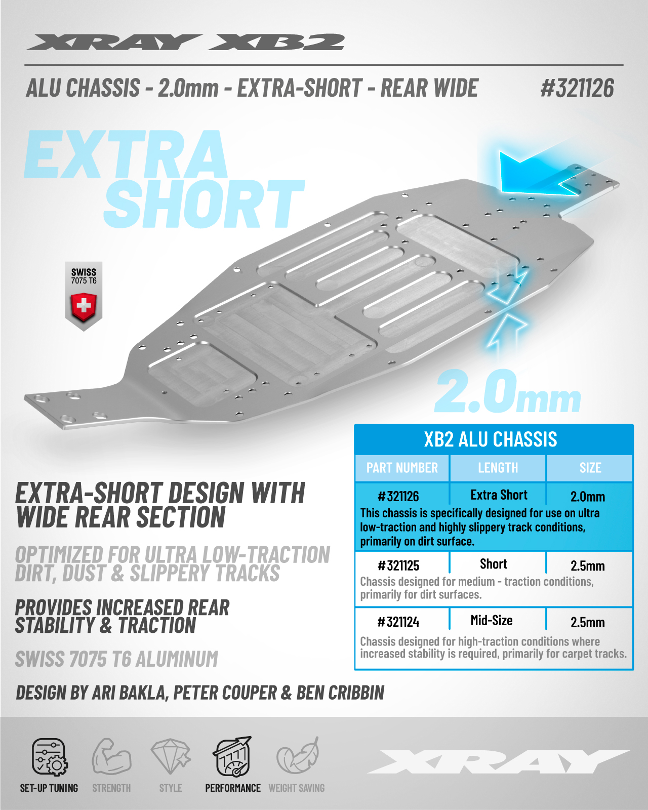 New XRAY XB4'26 Chassis 1.2mm - Hudy Spring Steel™ • Generates