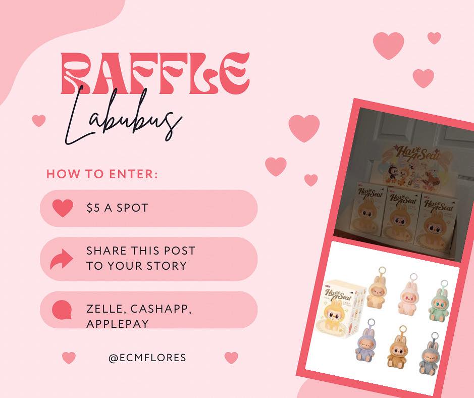 PopMart Labubu only resell group | $5 a spot for my last 3 raffles ...