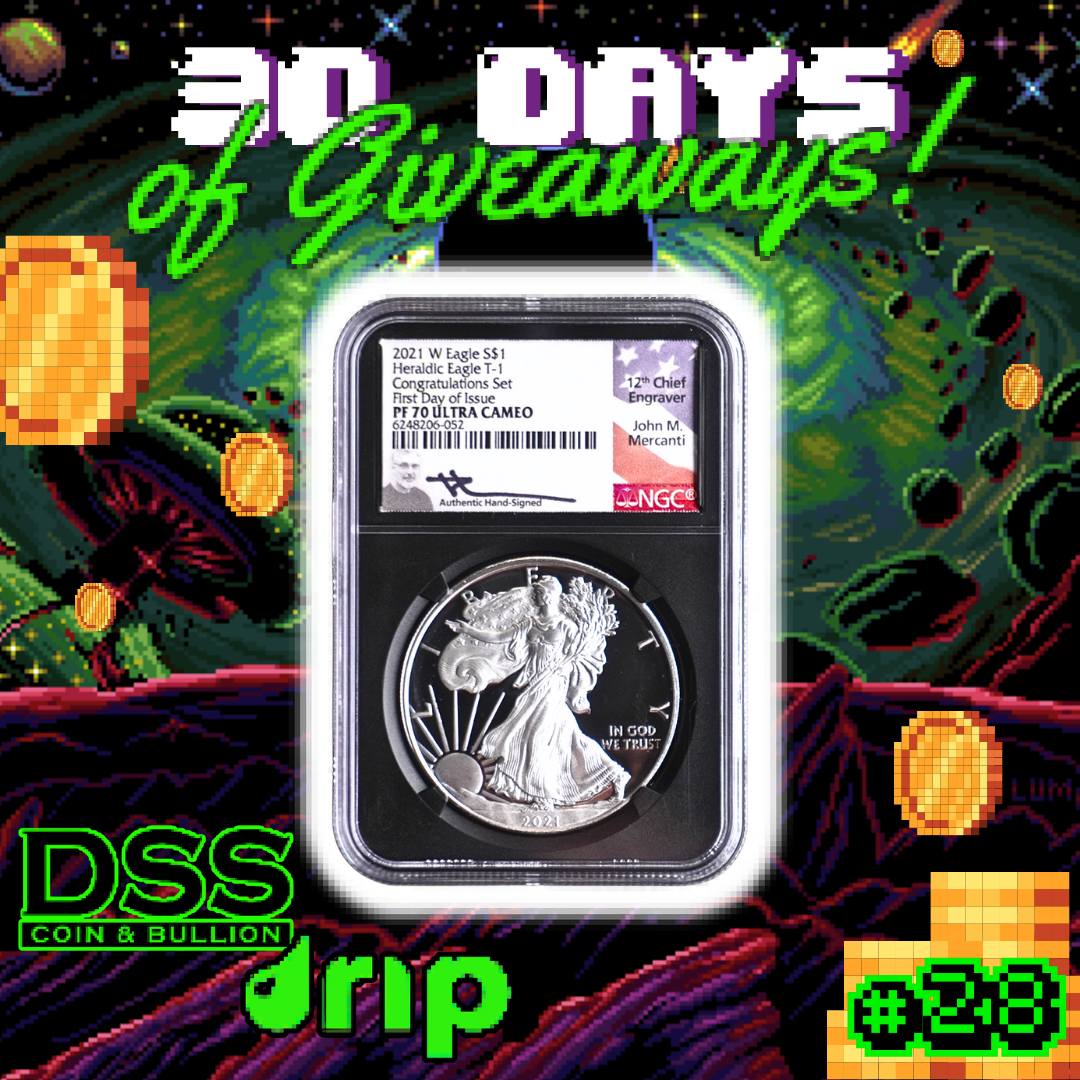 Giveaway alert! 🔥 Day 28: 2021 W Eagle S$1 Heraldic Eagle T-1