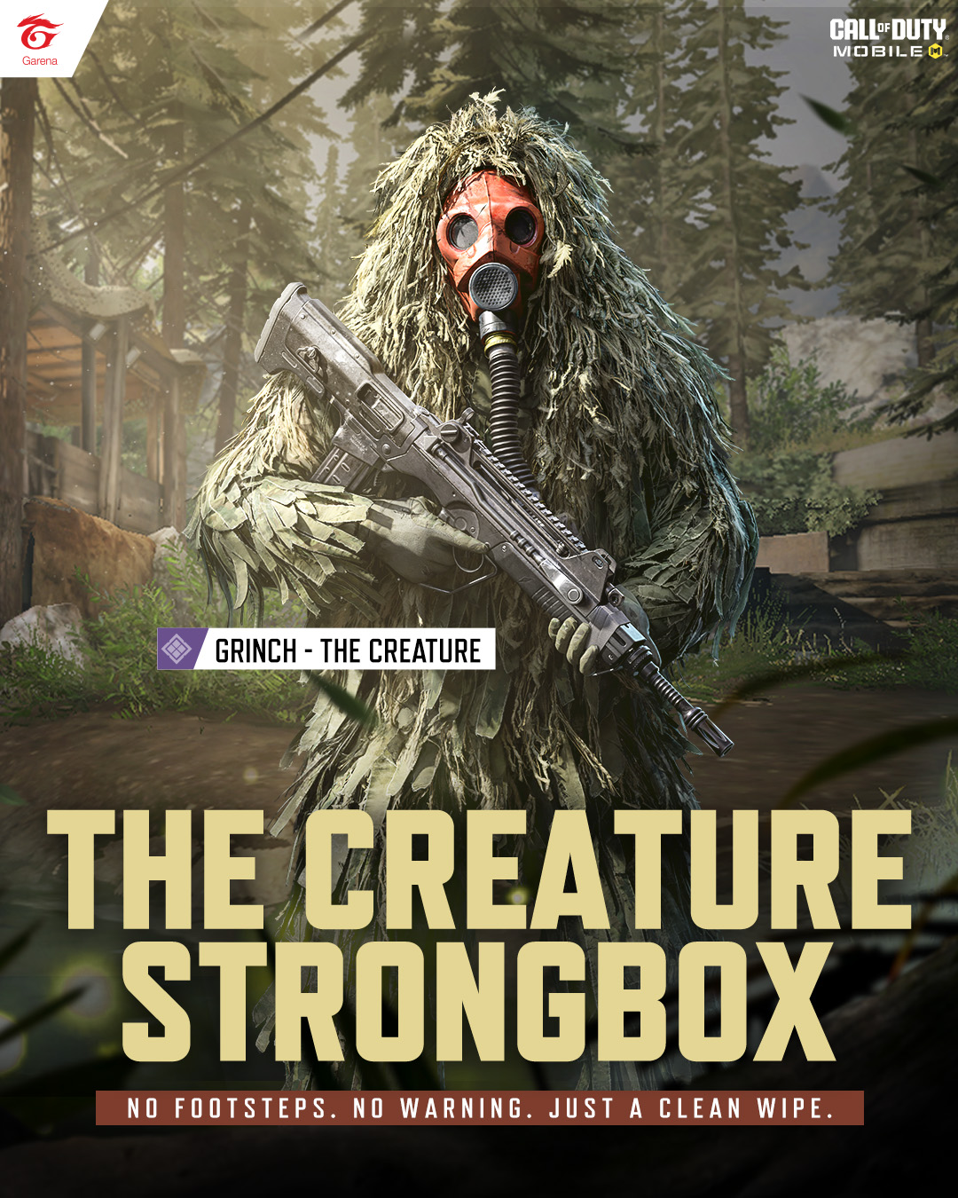 Garena - 🦖 The Creature Strongbox No footsteps. No warning. Just a ...