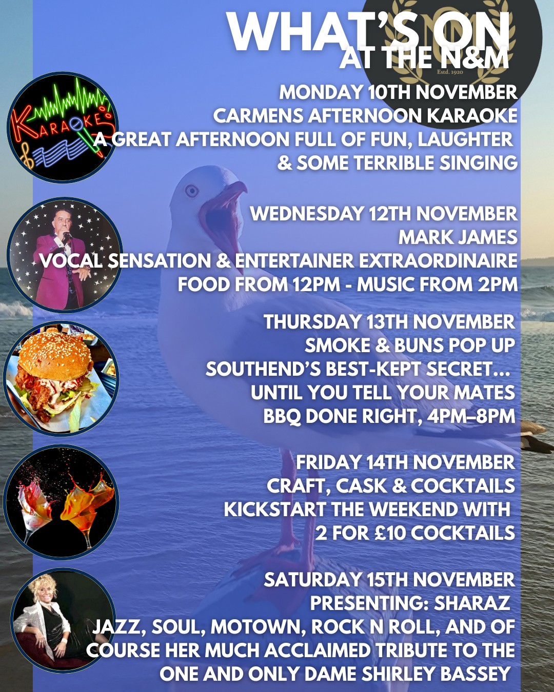 Naval - We’ve got a cracking week lined up at The N&M. Wednesday, Mark ...