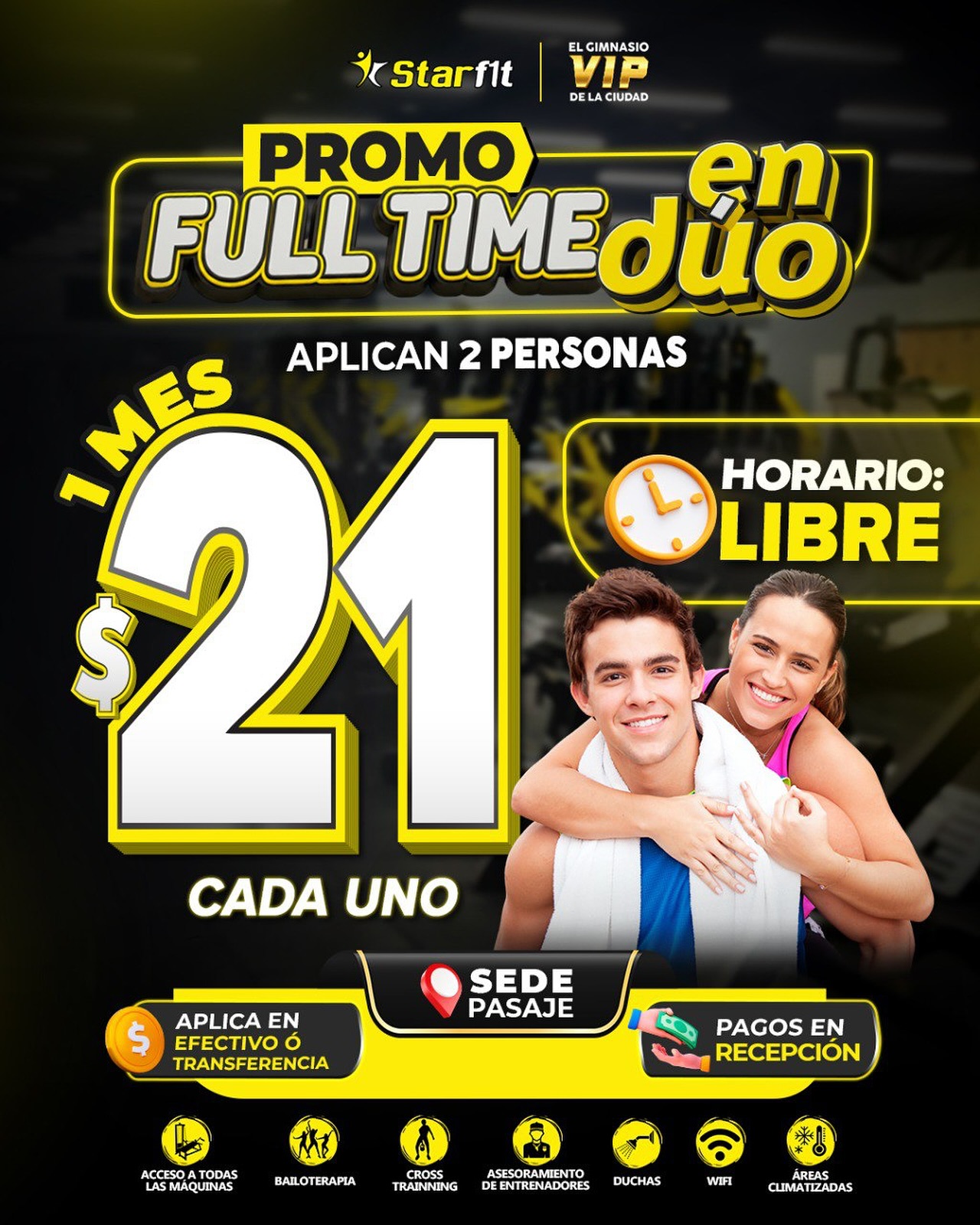 Star - ¡PROMO ACTIVADA!,en STAR F1T PASAJE⭐️🤩El gimnasio MÁS GRANDE y ...