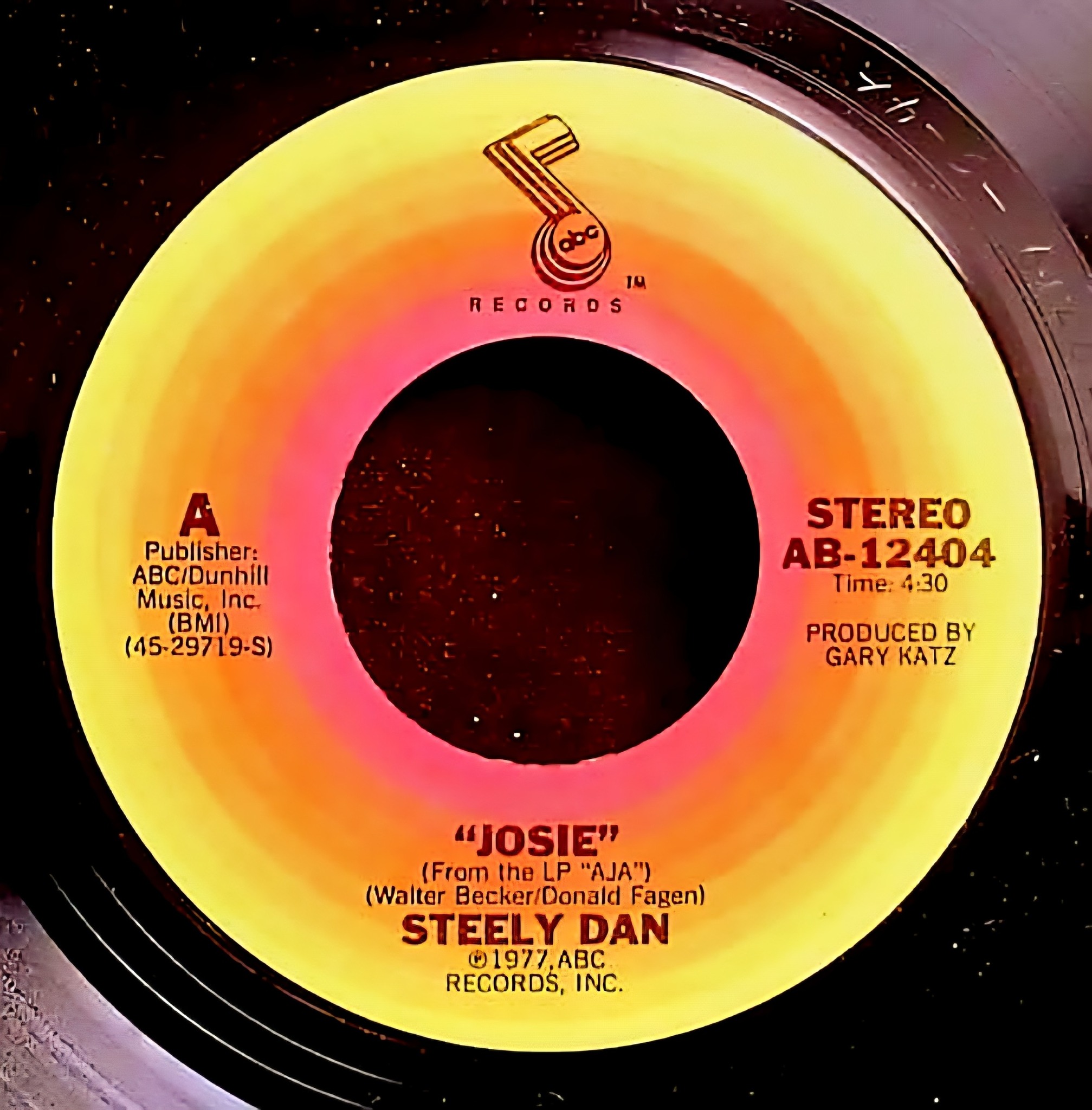 Steely Dan's Josie single from Aja LP