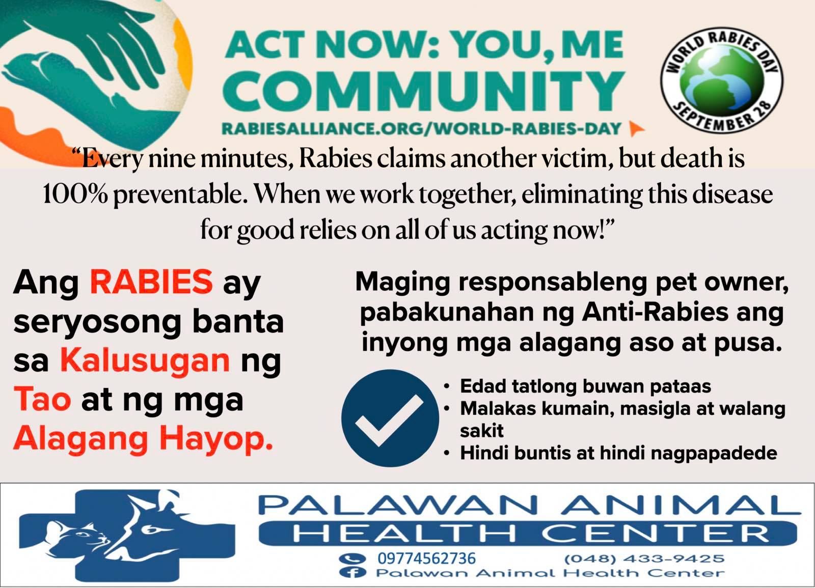Palawan - Rabies ay iwasan, mga alagang aso at pusa ay pabakunahan ...