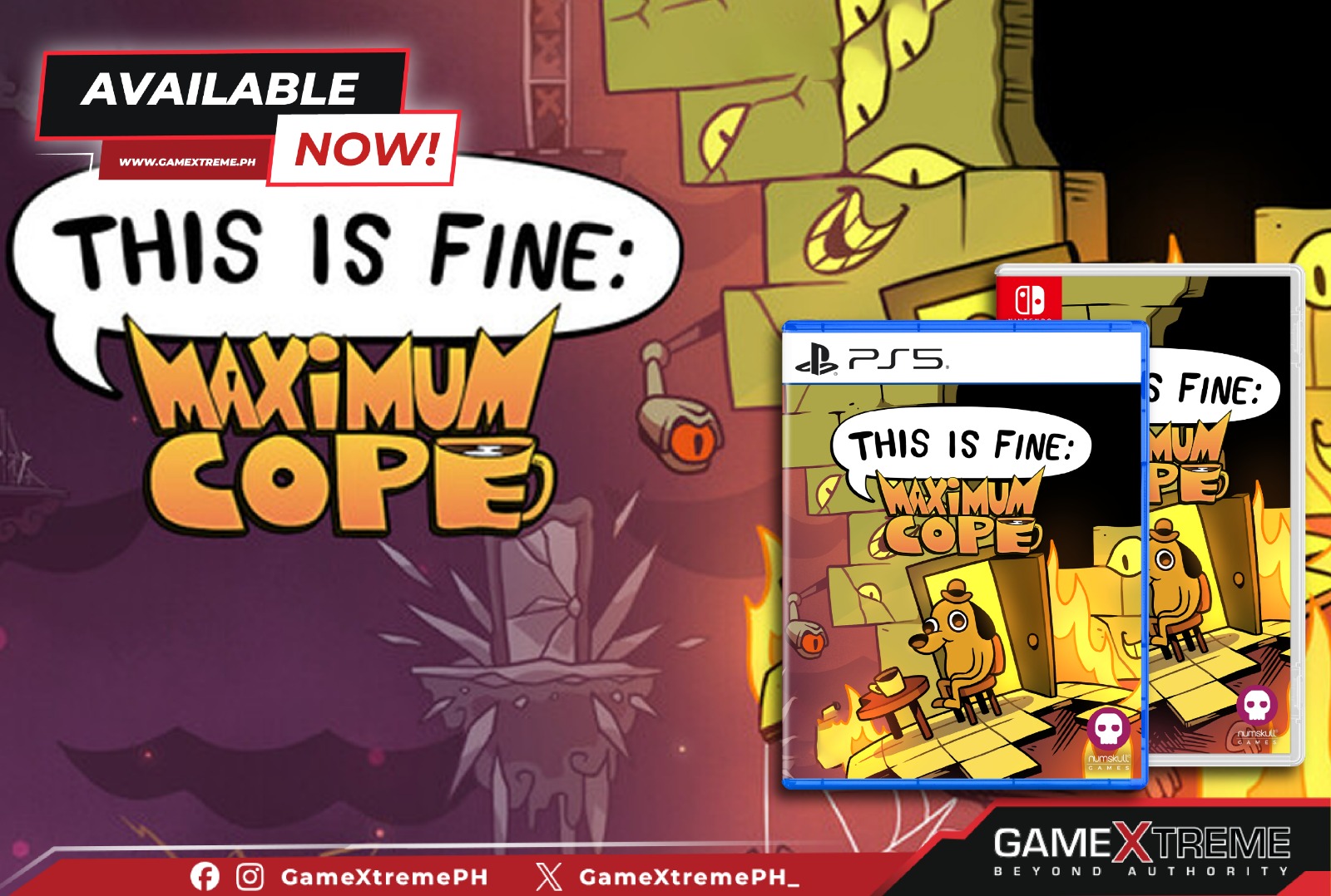 ゆー PlayStation 5/Nintendo Switch This is Fine: Maximum Cope now at