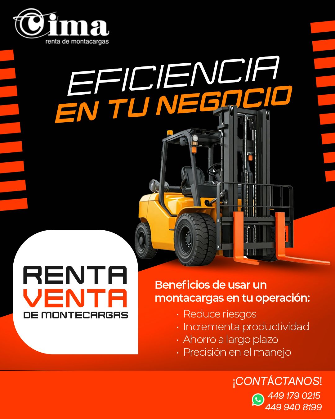 Cima - ¡Optimiza tu operación con un montacargas! 💪🏼🔧 En CIMA, te ...