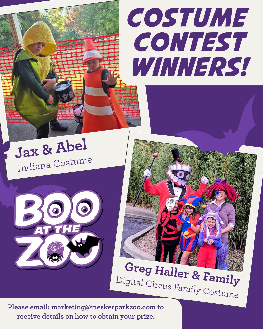 Mesker - 🚨THE RESULTS ARE IN ‼ Your first weekend of Boo at the Zoo ...