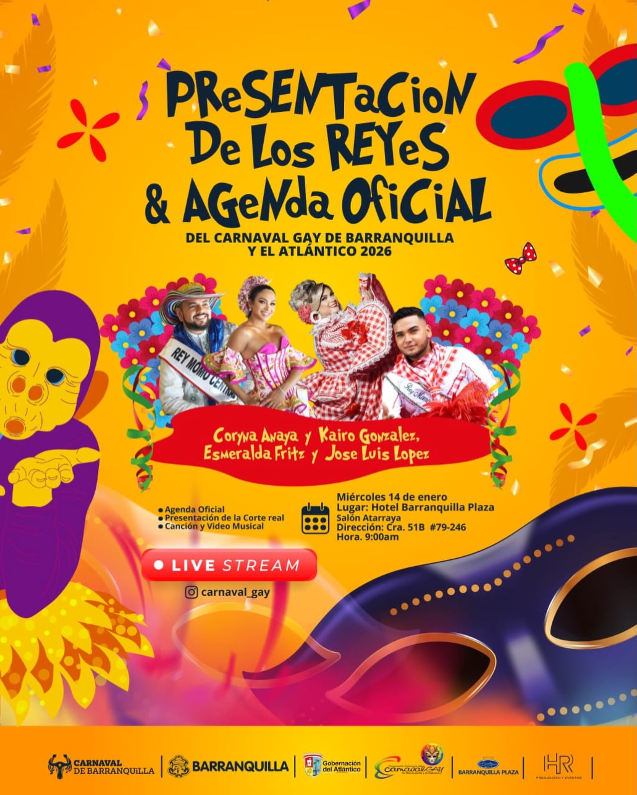 CarnavalGay - Este 14 de enero conocerán la agenda de nuestro carnaval ...
