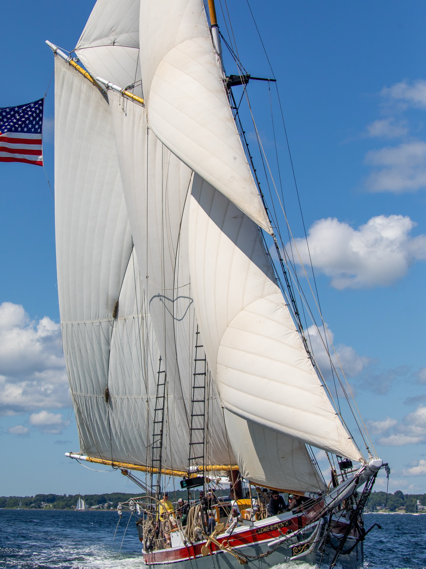 Nathan - The gaff rigged schooner Lewis R French under full sail in the ...