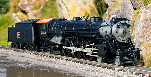 MTH Premier O scale Burlington 4-6-2 USRA steam locomotive released