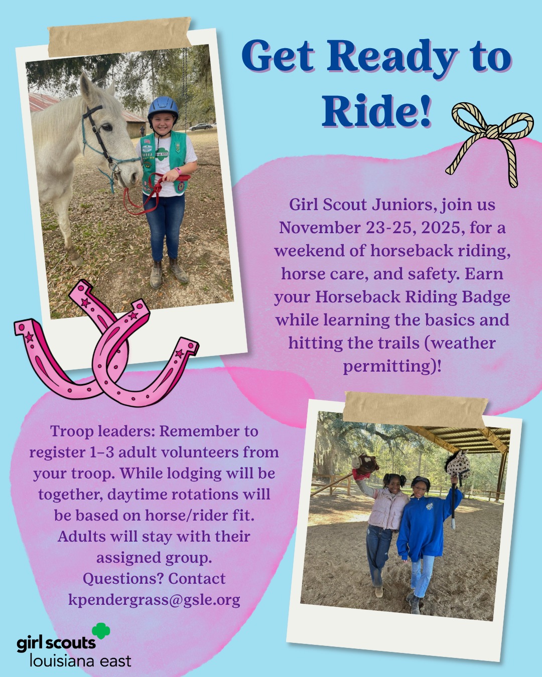 Girl - 🐴 Saddle up, Girl Scouts! Open to girls in grades 4–5 and ...