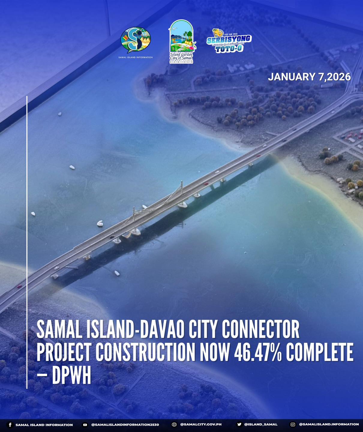 Samal - The Department of Public Works and Highways (DPWH) reported ...