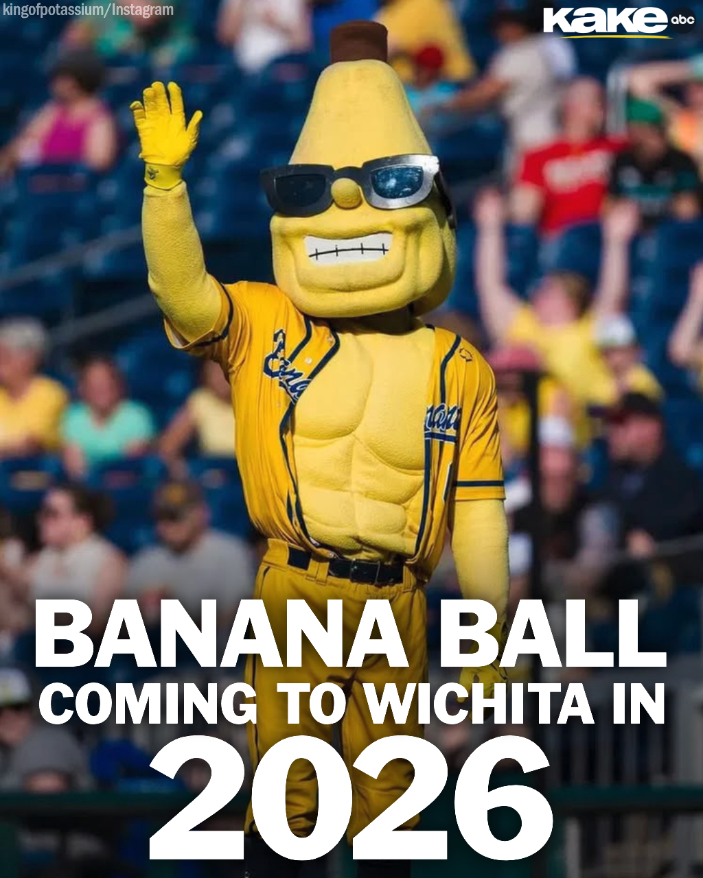 KAKE News - 🍌⚾ Banana Ball is coming to Equity Bank Park... | Facebook