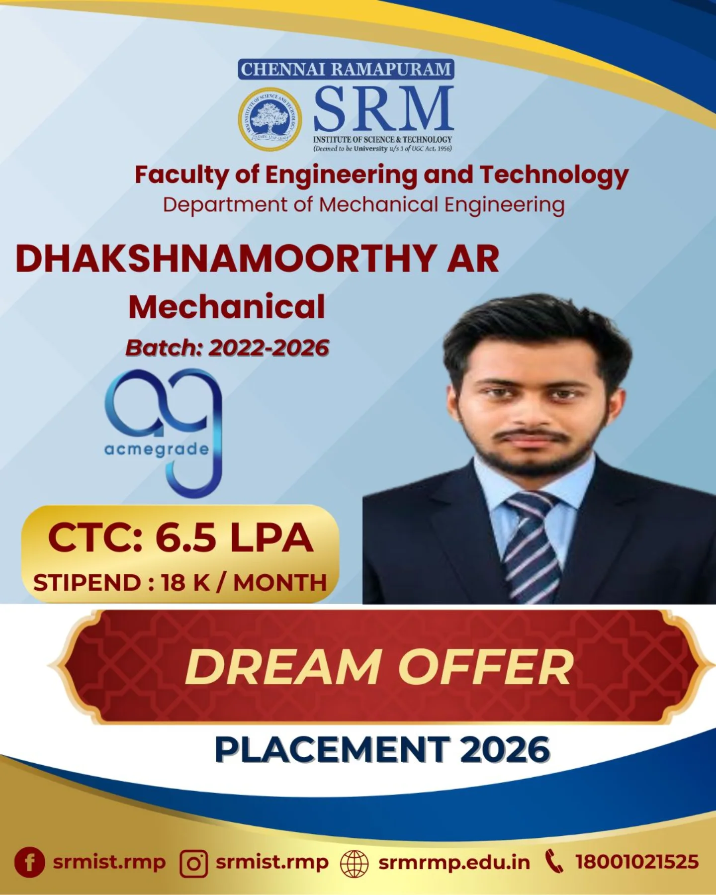 Congra... - SRM Institute of Science and Technology, Ramapuram | Facebook