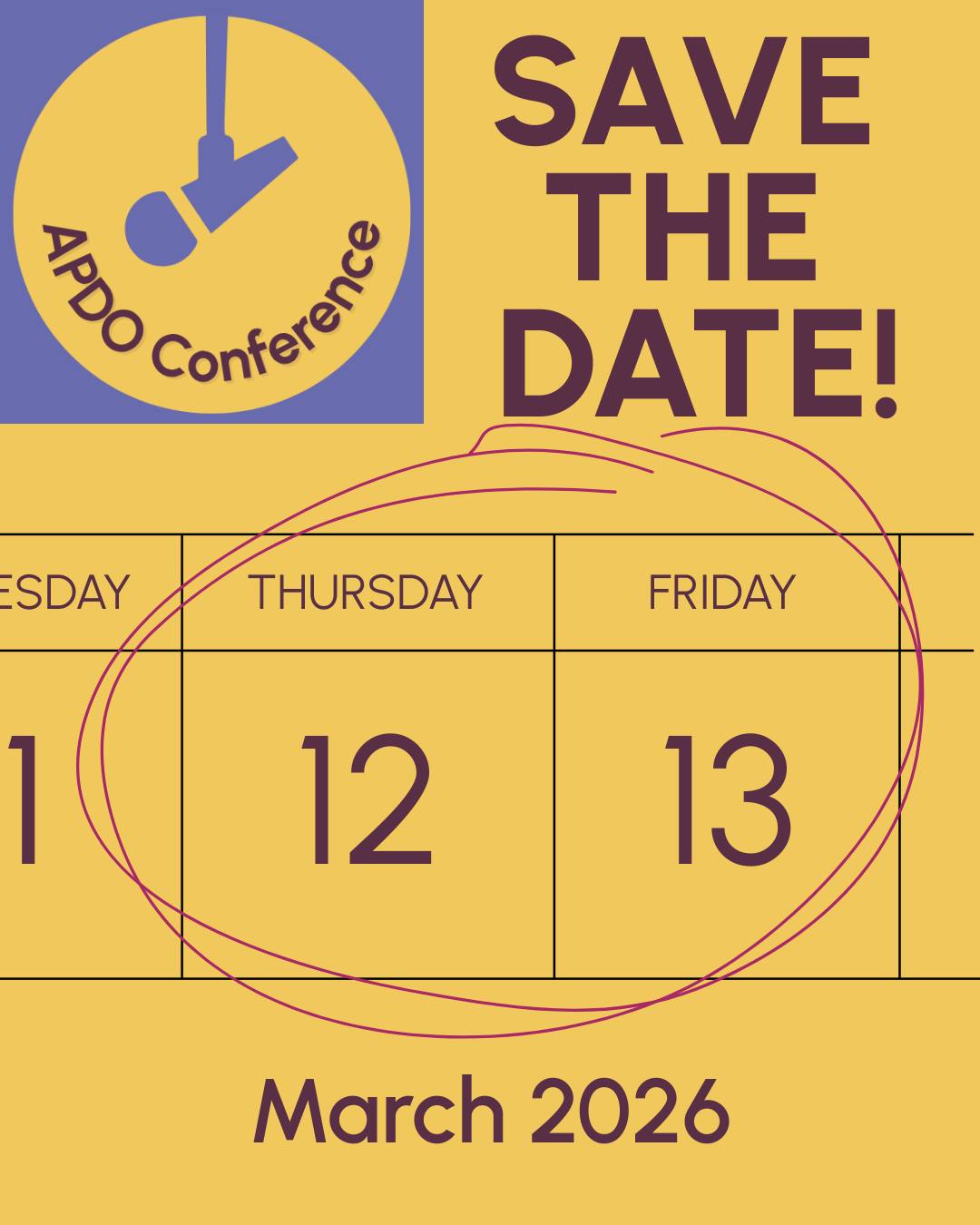 📅 Save the date! The 2026 APDO Conference is coming to Manchester on 12 ...