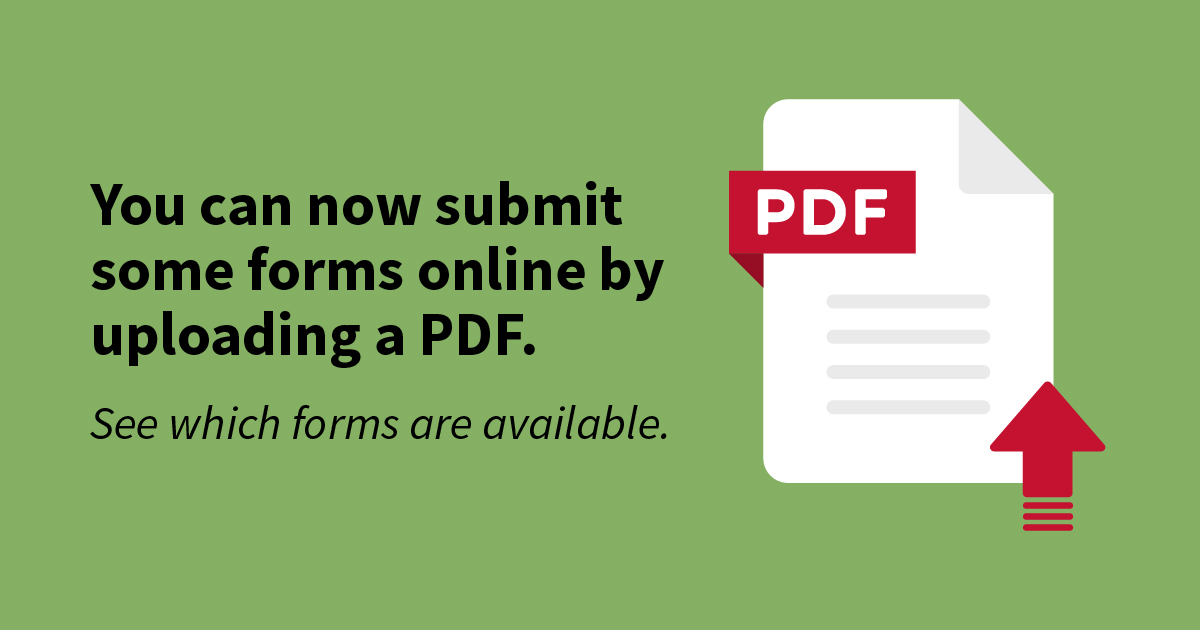 U.S. - #DYK you can submit some of our forms online by uploading a PDF ...