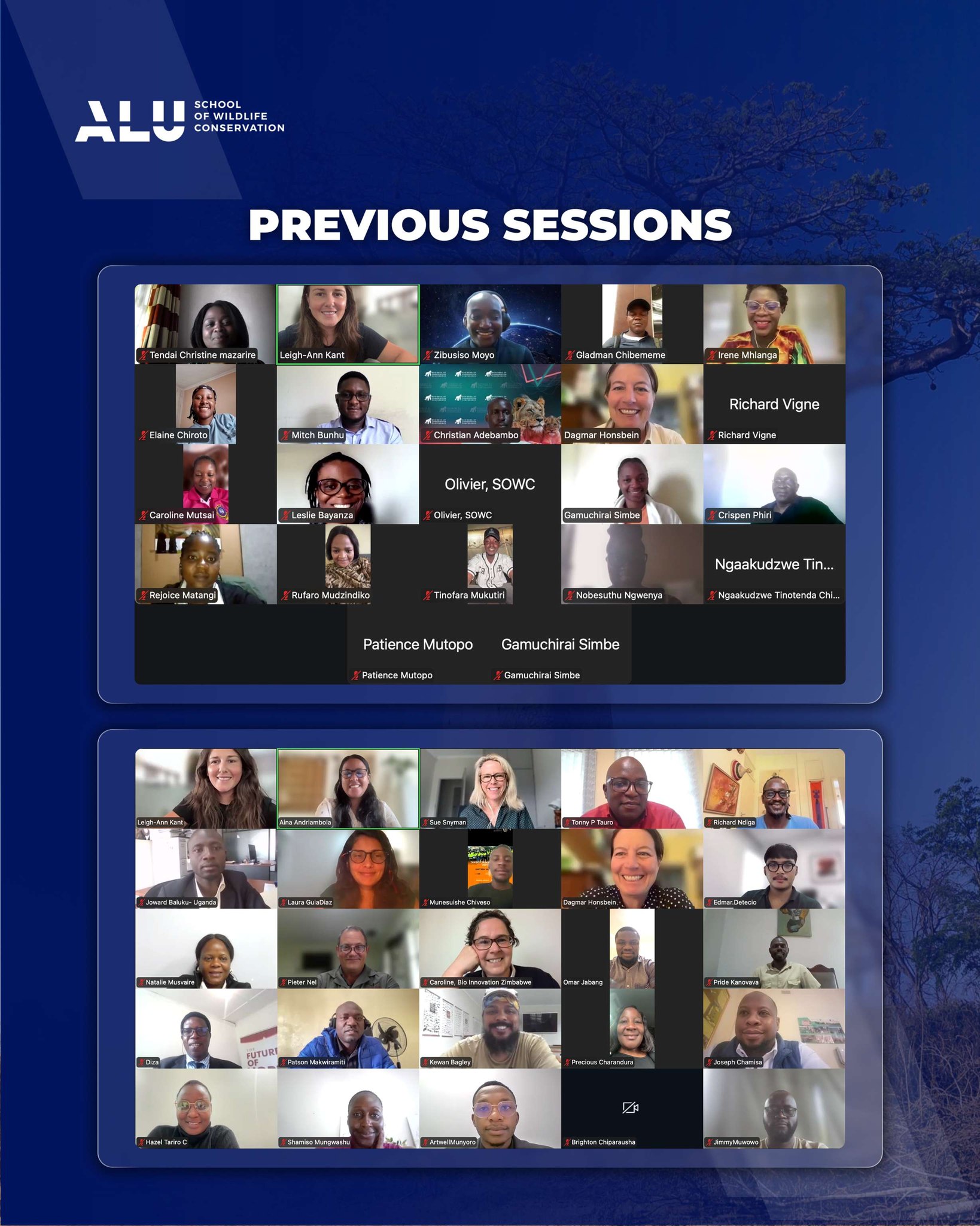 ALU School of Wildlife Conservation - We are excited to announce the ...