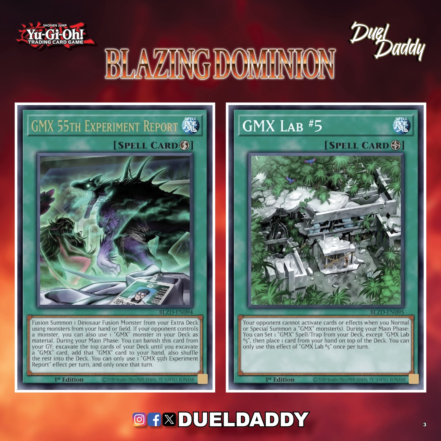 New GMX cards in Yu-Gi-Oh Blazing Dominion set
