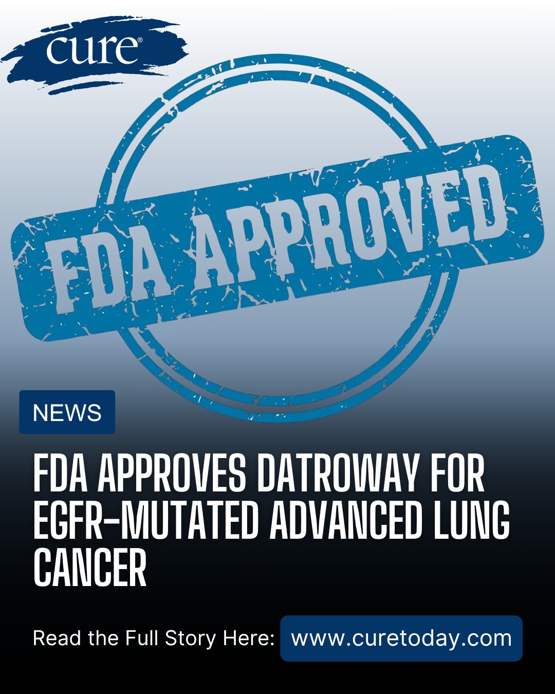 CURE - Datroway received accelerated FDA approval for adults with EGFR+ ...