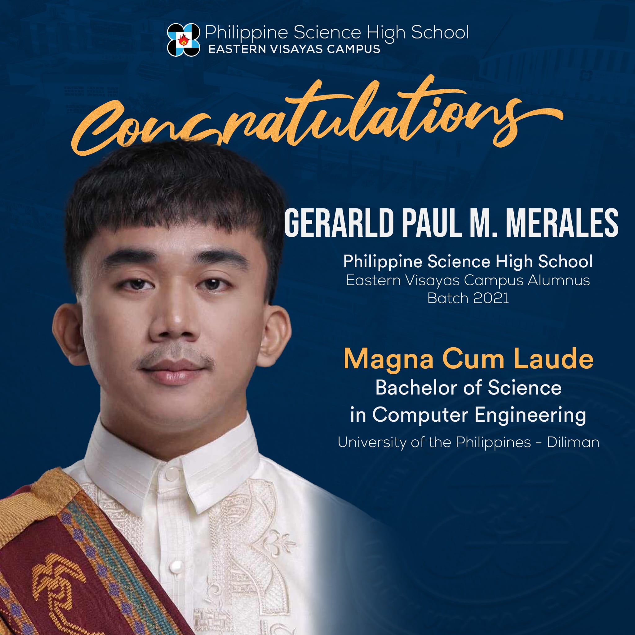 𝙆𝙪𝙙𝙤𝙨, 𝙋𝙞𝙨𝙖𝙮-𝙀𝙑𝘾 𝘼𝙡𝙪𝙢𝙣𝙪𝙨! The Philippine Science High School - Eastern ...