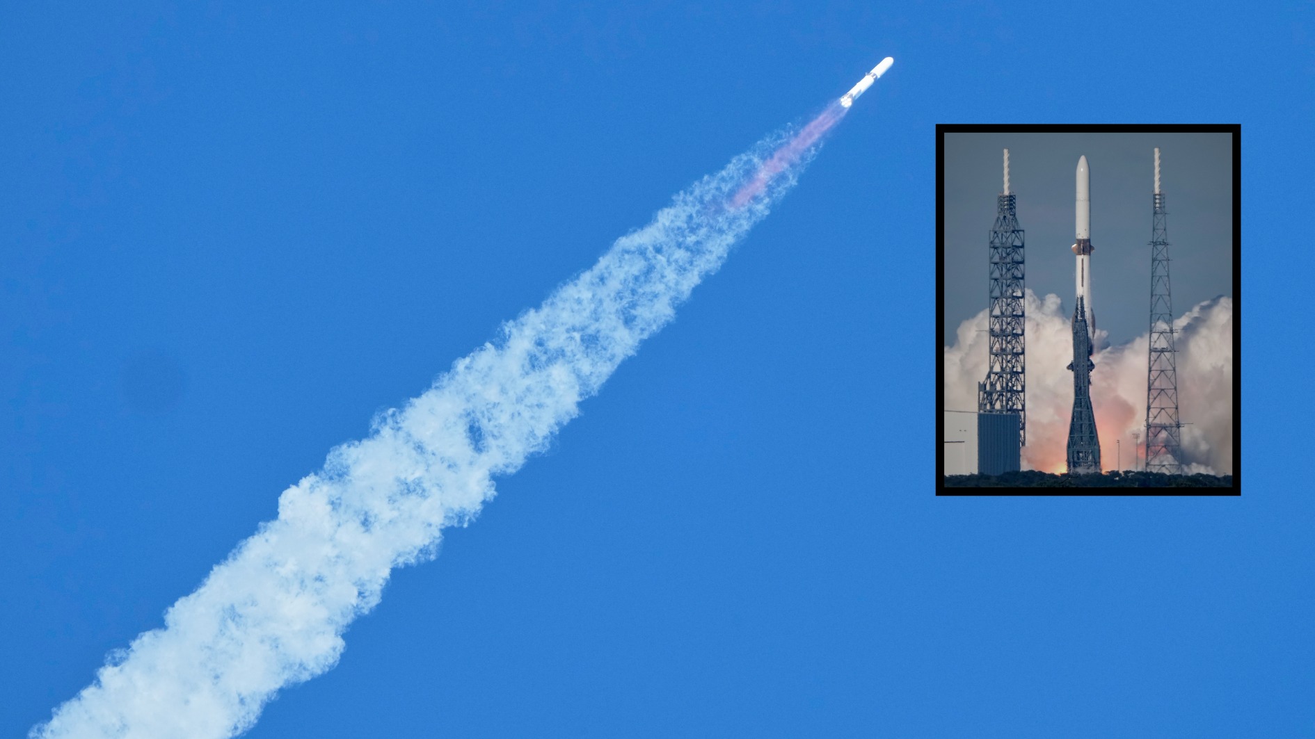 WAFF - Blue Origin launches huge rocket carrying NASA spacecraft to ...