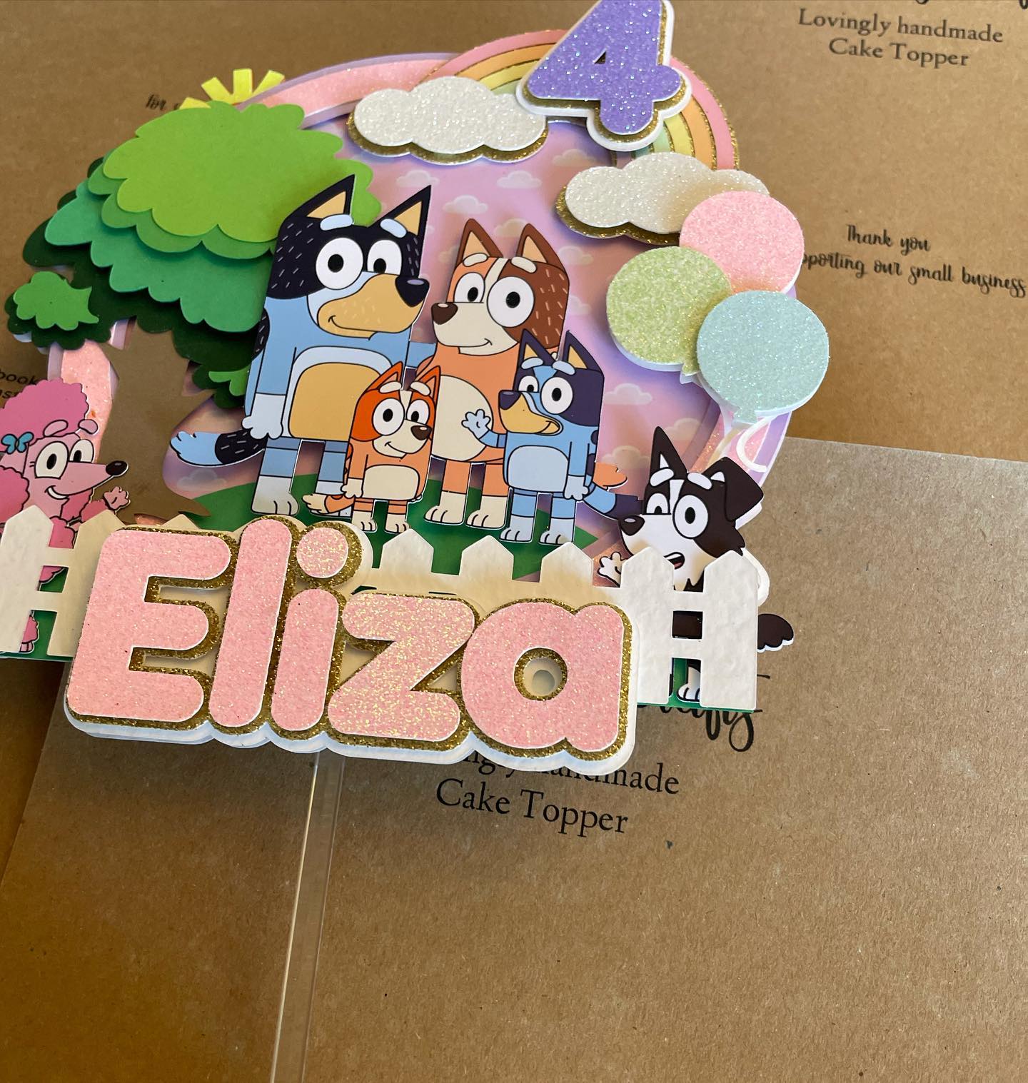 Bluey cake topper for... - Inka Party Events hire & Crafts | Facebook