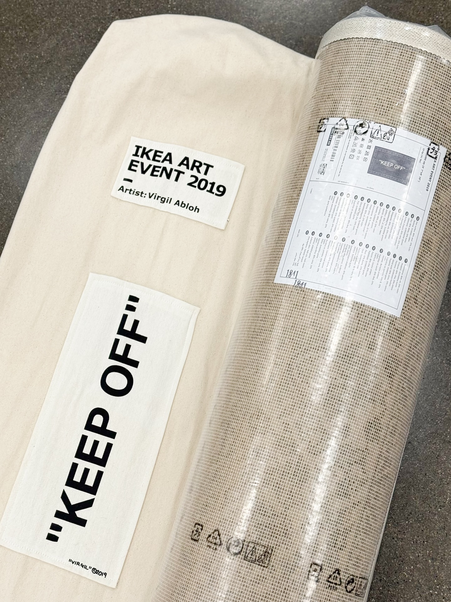 Brand New Virgil Abloh x IKEA “Keep Off” Rug Available In Store 