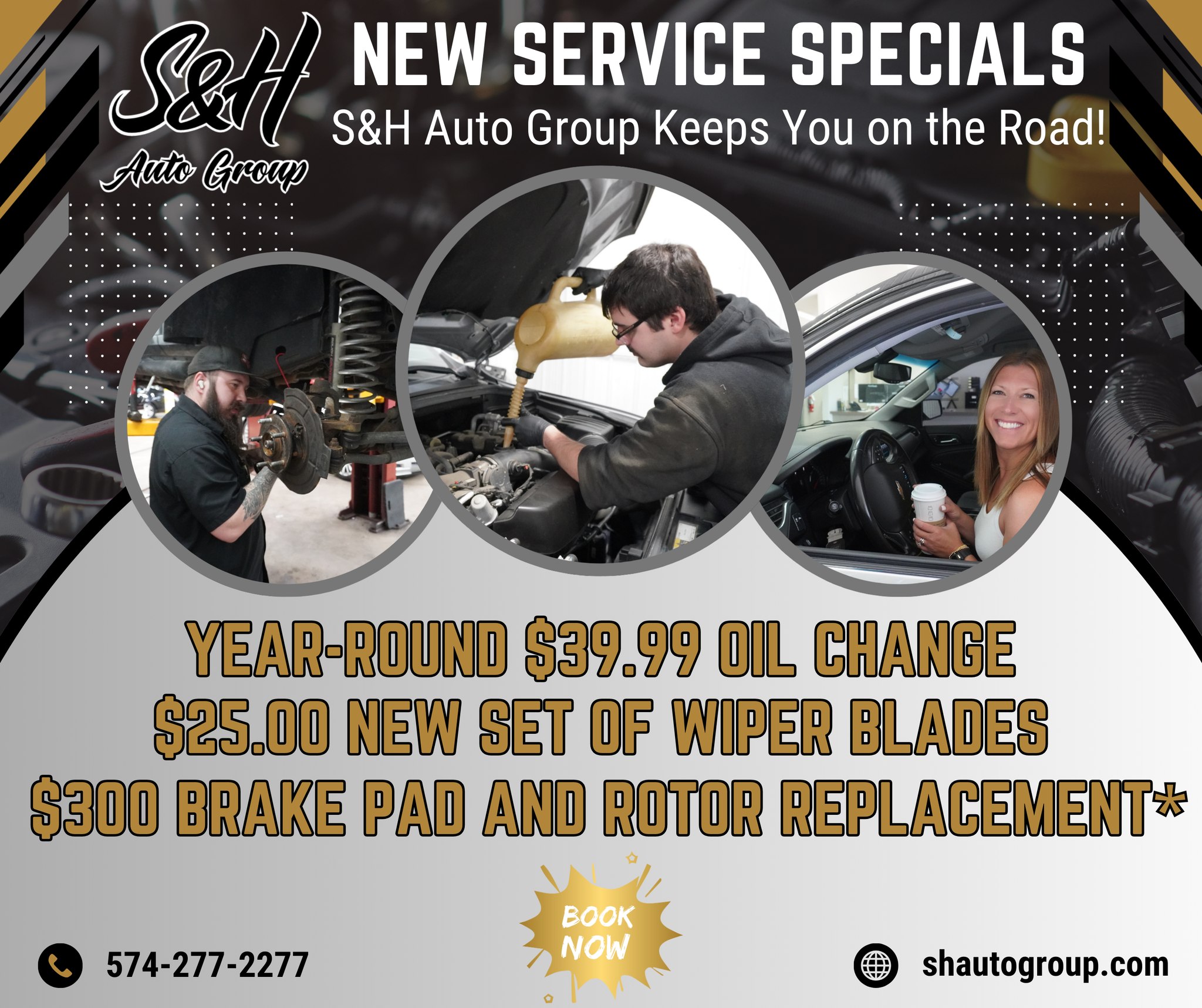 🎉 NEW YEAR, NEW SERVICE SPECIALS... - S&H Auto Group Elkhart | Facebook