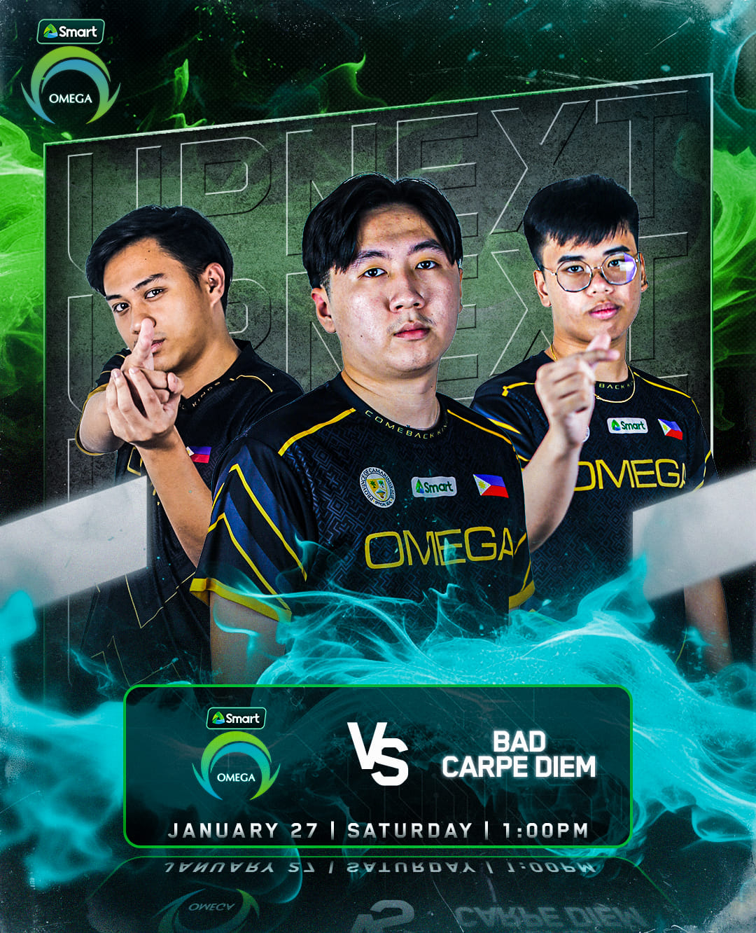 Omega Esports - Up Next: Smart Omega vs. Bad Carpe Diem... | Facebook