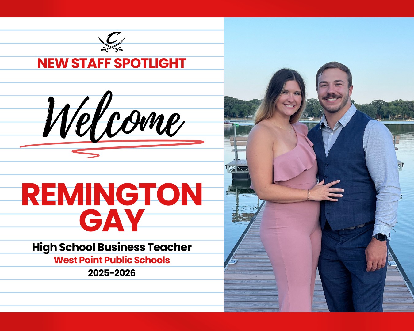 West - Please help us extend a warm welcome to our new High School ...